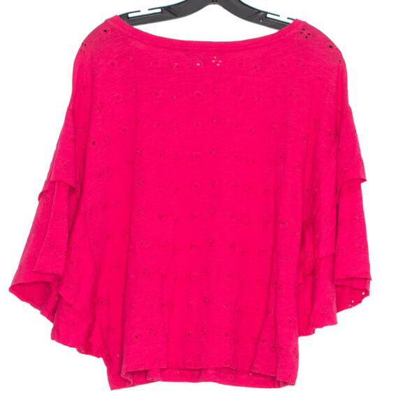 Sanctuary Top Eyelet Coquette Romantic Feminine Maximalist Boho Whimsy Medium - Picture 2 of 6